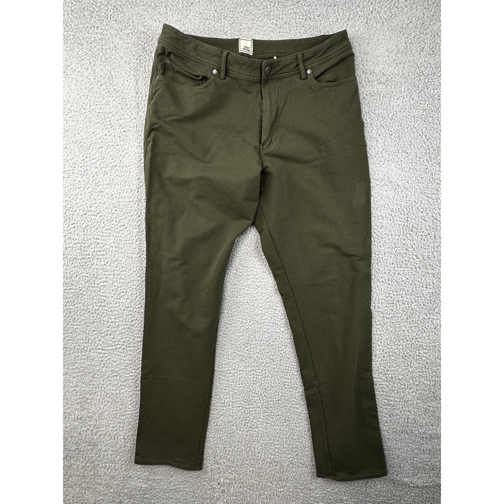 Swet Tailor Pants Men 34x32 Green Tech Commuter Stretch Lightweight Comfort